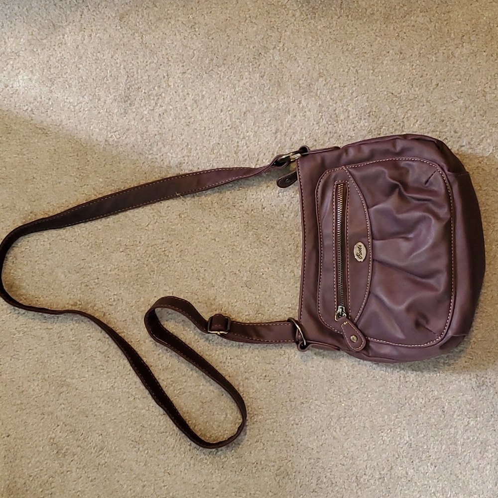 Roots Purple Crossbody Bag